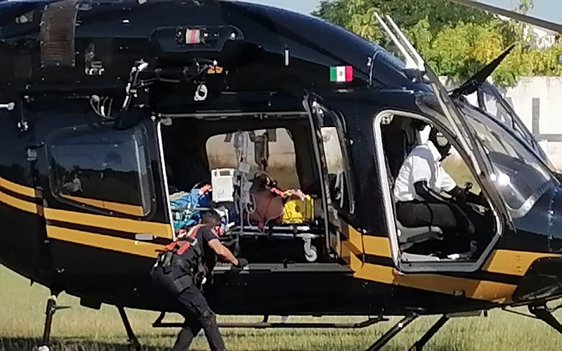 Pierden la vida hombres trasladados en helicóptero a Mérida Desde el