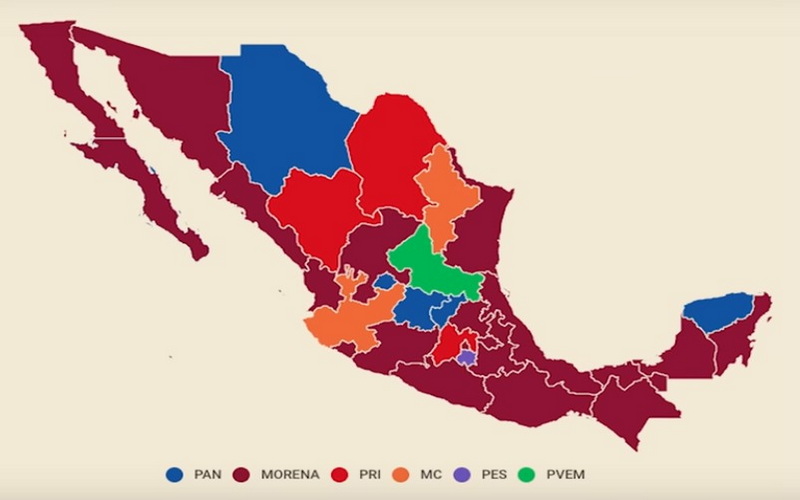 Mapa Electoral Se Pinta De Guinda - Desde El Balcon